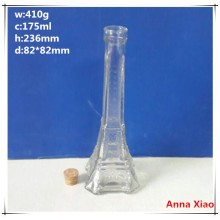 Tower Shaped 175ml Glass Alcohol Bottles